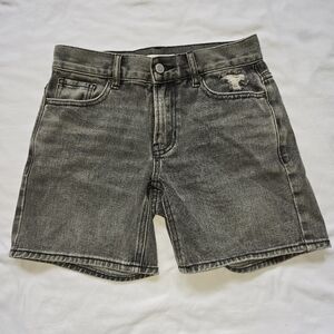 PacSun Baggy Boyfriend Denim Shorts Gray Distressed Women’s Size 22 (0)
